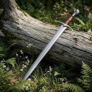 Cuchillo Bowie de Acero al Carbono Hecho a Mano, Hoja Recta, Mango de Cuero, Funda, Hoja de 24 Pulgadas con Punta de Lanza - Herramienta DIY para Camping al Aire Libre OEM - Product Image 4
