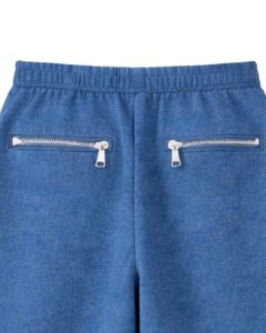Pantalones Cargo Anchos de Felpa Azul Acero Personalizados para Mujer, con Cintura Elástica, Bolsillos con Cremallera, Estilo Casual Urbano, Pantalones de Invierno - Product Image 6