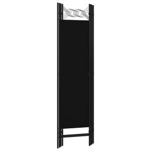 4-Panel Black Room Divider 63\"x70.9\" <b>Screen</b> & Divider - Product Image 4