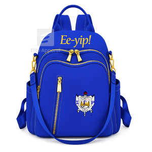 Custom Sigma Gamma Rho Sorority <b>Backpack</b> embroidered logo Casual Style <b>Large</b> Capacity <b>Backpack</b> for girls with polyester lining - Product Image 2
