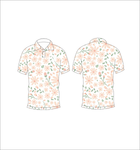 Camiseta Polo Blanca con Estampado Floral para Hombre, Manga Corta, Informal, Verano, Moda, Golf - Product Image 6