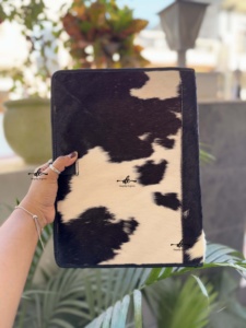 New Arrival Cowhide Leather Business Portfolio Binder Manufacture Multi-function <b>Document</b> File <b>Folder</b> With Card Holder - Product Image 5