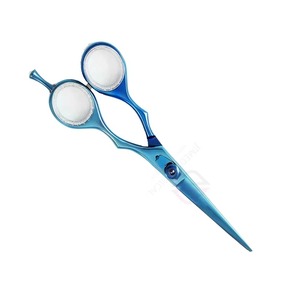 Tijeras Profesionales para Cortar Cabello para Diestros, Acero Inoxidable Azul, Punta de Cuchilla Afilada y Redondeada, Tornillo Ajustable, Diseño Ergonómico - Product Image 6