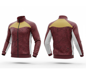 Custom Printed Full Zip Sports Training Jacket Running and Fitness Wear Warm Breathable Quick Dry | Sizes Men Women Youth - Product Image 1