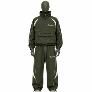 Men's Breathable Windbreaker Sports <b>Set</b> for Gym and Outdoor Activities - Product Image 2