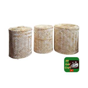 VIETNAM FACTORY Wholesale 1/2 Natural Cane Peel Rattan Bamboo <b>Webbing</b> Weaving Rattan Sheet Roll for Raw Material - Product Image 3