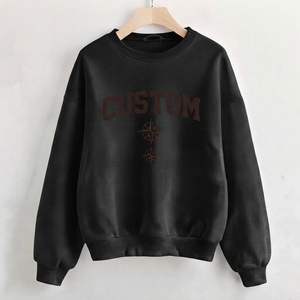Sweat-shirt unisexe à col rond, coupe droite, épaules tombantes, 100 % coton, avec logo brodé personnalisé, vente en gros, collection printemps 100 - Product Image 4