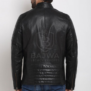 Classic <b>Racer</b> <b>Jacket</b> Featuring Modern Fit And Comfortable Design For Motorcycle Enthusiasts Outdoor Activities And Daily Wear - Product Image 3