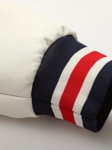 Veste universitaire New York de haute qualité 100% coton pour homme, bleu marine, manches blanches, lettrage brodé, décontractée, écologique, respirante - Product Image 6