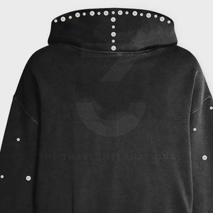Sweat-shirts pour femmes en tissu doux de qualité supérieure, effet délavé, avec strass, écologiques, respirants, service personnalisé, vente en gros mondiale - Product Image 5