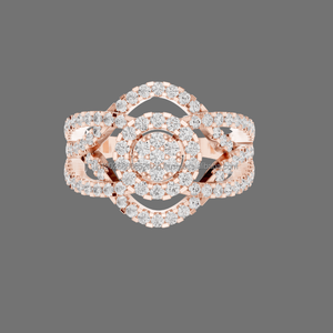 Be Gorgeous jewels Anillo de compromiso solitario de oro de 10 quilates - Product Image 1