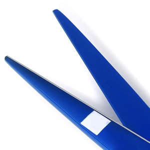 Juego de Tijeras de Barbero Profesionales de Titanio con Punta Recta, Tijeras de Acero Inoxidable Duraderas con Punta Ciega de Plástico, Suministros de Belleza al por Mayor - Product Image 3