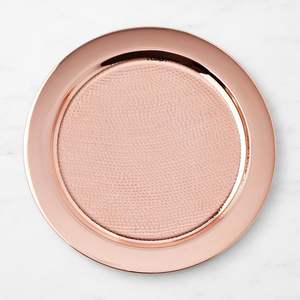 Plateau de service rond en métal finition or premium, vaisselle pour événements de mariage, centre de table pour banquets d'hôtel, présentoir pour la maison et la décoration d'hôtel - Product Image 3