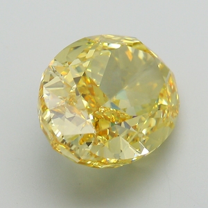 Diamant de laboratoire certifié IGI, jaune intense fantaisie, taille ovale, diamant non monté pour la vente en gros de bijoux fins - Product Image 3