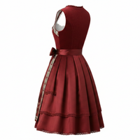Fabricant de robes Dirndl traditionnelles allemandes sur mesure, vente en gros, dentelle brodée, respirant, costume bavarois pour l'Oktoberfest, velours