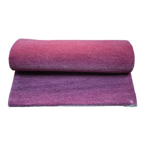 Tapis en laine violette tufté à la main, design rayé moderne, tapis à poils ras pour salon, chambre, hôtel - Product Image 3