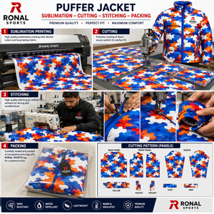 High Quality Custom OEM Printed Crocheted <b>Waterproof</b> Breathable Plus Size Slim Fit Hooded Puffer <b>Jacket</b> Men Custom Logo Casual - Product Image 5