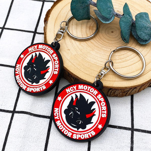 Personalized Promotional Soft PVC Logo 2D Rubber Gift Keychain Custom Logo <b>Key</b> <b>Chain</b>, Marktex - Product Image 2