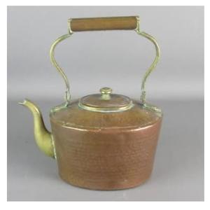 กาน้ำชาโลหะดีไซน์สวยงามทำจากทองแดง ใช้กับชุดกาต้มน้ำชาและกาแฟคุณภาพสูง เหมาะสำหรับงานจัดเลี้ยง - Product Image 1