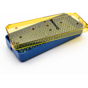 Bandeja de esterilización con incrustación de silicona de 2.5" x 7.5" x 0.75", inserto de soporte para instrumentos médicos autoclavables de grado profesional - Product Image 1