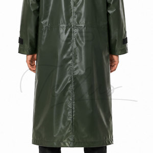 Imperméable long pour femme en PVC transparent, coupe-vent, imperméable, pour l'extérieur, avec poches, personnalisable - Product Image 5