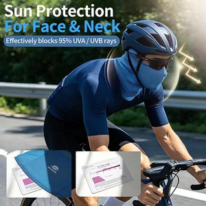 Black and Blue Breathable Balaclava Sun protection for Face and Neck Windproof Adjustable Unisex Hood for Ski Cycling Outdoor - Product Image 2