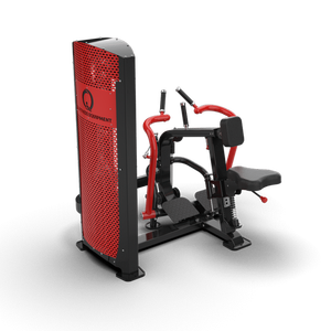 QLI QSBR46 Machine de fitness assise en métal Durable équipement de musculation de rangée arrière avec bras chargés de plaque de sélection de charge d'épingle de poitrine - Product Image 1