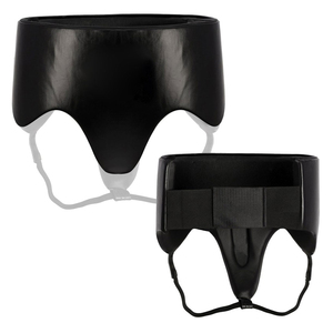 Best Selling Custom Colors Groin Guards Cowhide Leather High Quality Sports Safety For Boxing Style Groin Guards For Sale - Product Image 1