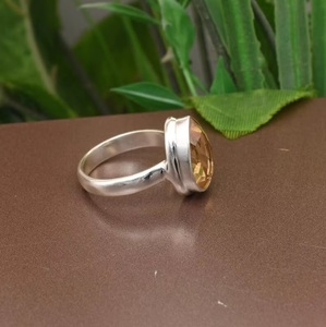 925 Sterling Silver Natural <b>Citrine</b> <b>Ring</b> Handmade Bohemian Gemstone <b>Ring</b> November Birthstone Elegant Fine Jewelry - Product Image 2