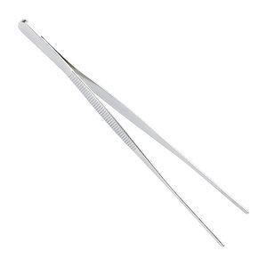 Pince de cuisine de 12 pouces en acier inoxydable 18/10, pince de précision pour la présentation des aliments, pour servir, griller, barbecue - Product Image 1