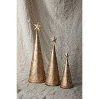 Étoile de Noël en laiton pour le sommet du sapin, ornement classique pour décoration intérieure, 20 cm, artisanat durable - Product Image 3