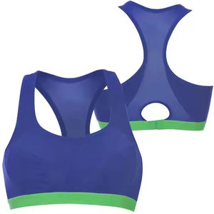 เสื้อชั้นในกีฬาโยคะแบบไร้ตะเข็บ ระบายอากาศ แห้งเร็ว ทรง Racerback รองรับทรงได้ดี สำหรับผู้หญิงไซส์ใหญ่ รับผลิตแบบ OEM ODM พร้อมโลโก้ด้านหน้า ราคาถูก ขายส่ง - Product Image 6