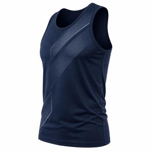Débardeur tendance pour homme à motif géométrique, col rond, séchage rapide, en polyester, respirant, sublimé, avec faible MOQ - Product Image 3