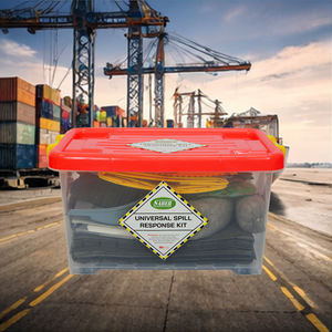 Universal Oil Chemical Spill Kit 45 Liter Clear <b>Box</b> Spill Control Absorbent Pads <b>Socks</b> Pillow for Factory Workshop Labaratory - Product Image 3