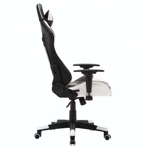 Modern High Back Executive <b>Gaming</b> <b>Chair</b> with <b>Reclining</b> Ergonomic PU Leather and Footrest - Product Image 3