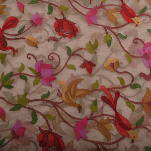 Tela de Lujo con Bordado Malty, Malla de Poliéster Transpirable con Patrón Floral para Vestidos de Novia y Fiesta - Product Image 3