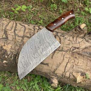 Cuchillo de Cocina de Acero de Damasco Hecho a Mano, Cuchillo Profesional para Cortar Carne, Cuchillo de Carnicero Afilado como una Navaja, Logotipo Personalizado OEM Disponible - Product Image 5