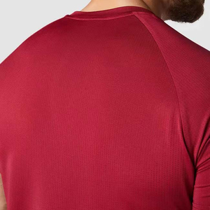 เสื้อยืดออกกำลังกายผู้ชาย OEM แบบสั่งทำพิเศษ แขนสั้น ระบายอากาศ แห้งเร็ว กันยับ เหมาะสำหรับวิ่ง ฟิตเนส เพาะกาย ผลิตจากผ้าสแปนเด็กซ์/โพลีเอสเตอร์ - Product Image 6