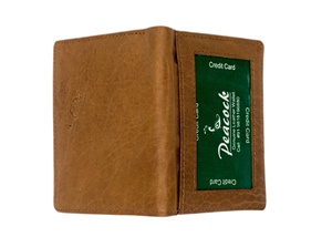100% di fabbrica in vera pelle marrone portacarte Ultra-sottile Logo personalizzato Design minimalista <span class=keywords><strong>porta</strong></span> carte per viaggiare - Product Image 4
