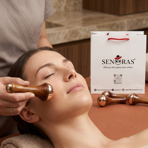 Varita de Masaje Corporal Doble de Bronce Senoras, Modelo 003 |   Reafirmación de la Piel y Luminosidad |   Masajeador Manual de Una Sola Manivela |   Al por Mayor - Product Image 1