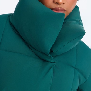 Top Quality Wholesale <b>Women</b> Belted Quilted Puffer Coat Stand Collar Green Padded <b>Jacket</b> <b>Warm</b> <b>Winter</b> Down Outerwear <b>Women</b> <b>Jacket</b> - Product Image 3