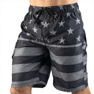 Traje de Baño Personalizado para Hombre, con Doble Hebilla y Estampado Triangular, de Secado Rápido, 100% Poliéster, Cintura Media, para Deportes Acuáticos - Product Image 2