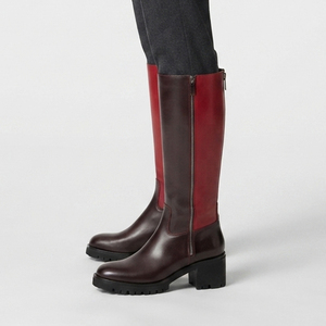 Mens Genuine Leather Riding Long Boots Men Leather Side Zipper <b>Knee</b> <b>High</b> Booties Men Fashion Leather <b>Knee</b> <b>High</b> Boot - Product Image 3