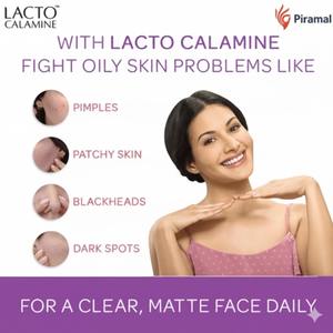 Loción Lacto Calamine Oil Balance con arcilla de caolín para piel grasa 30 ml loción diaria para el cuidado facial. - Product Image 2