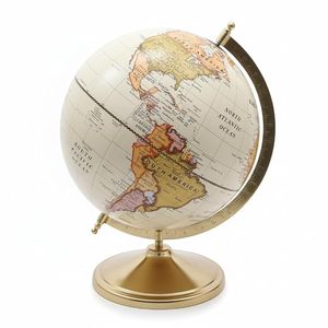Globe terrestre vintage décoratif pour table, avec carte antique, base en bois, décoration pour bureau, salle d'étude, maison, cadeau - Product Image 3