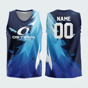 Custom Heat-Transfer Printed 100% Polyester Quick Dry Collarless Sleeveless Front Logo Summer 7v7 Football Jersey Unisex - Product Image 3