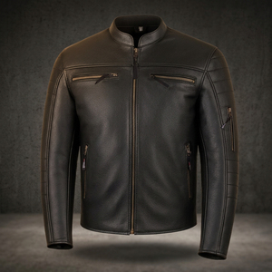 Chaqueta de Motocicleta de Cuero Genuino de Primera Calidad, Unisex, Talla Grande, Ajuste Cómodo con Características de Seguridad, Perfecta para Viajar - Product Image 4