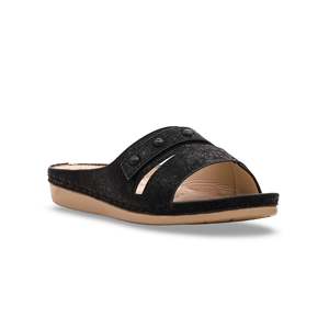 Pantoufles de sport formelles noires PU0147 - Product Image 2