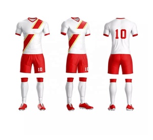 Conjunto de Uniforme de Fútbol Blanco y Rosa, Sublimado, Poliéster Transpirable, Pantalones Cortos, Unisex para Adultos, Ropa Deportiva - Product Image 2
