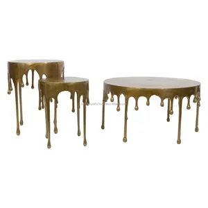 Mesa de Centro de Metal de Lujo Hecha a Mano, Muebles Modernos para Interiores, Mesa de Centro de Metal de Diseño Moderno, Muebles Premium Zahid Exports - Product Image 5
